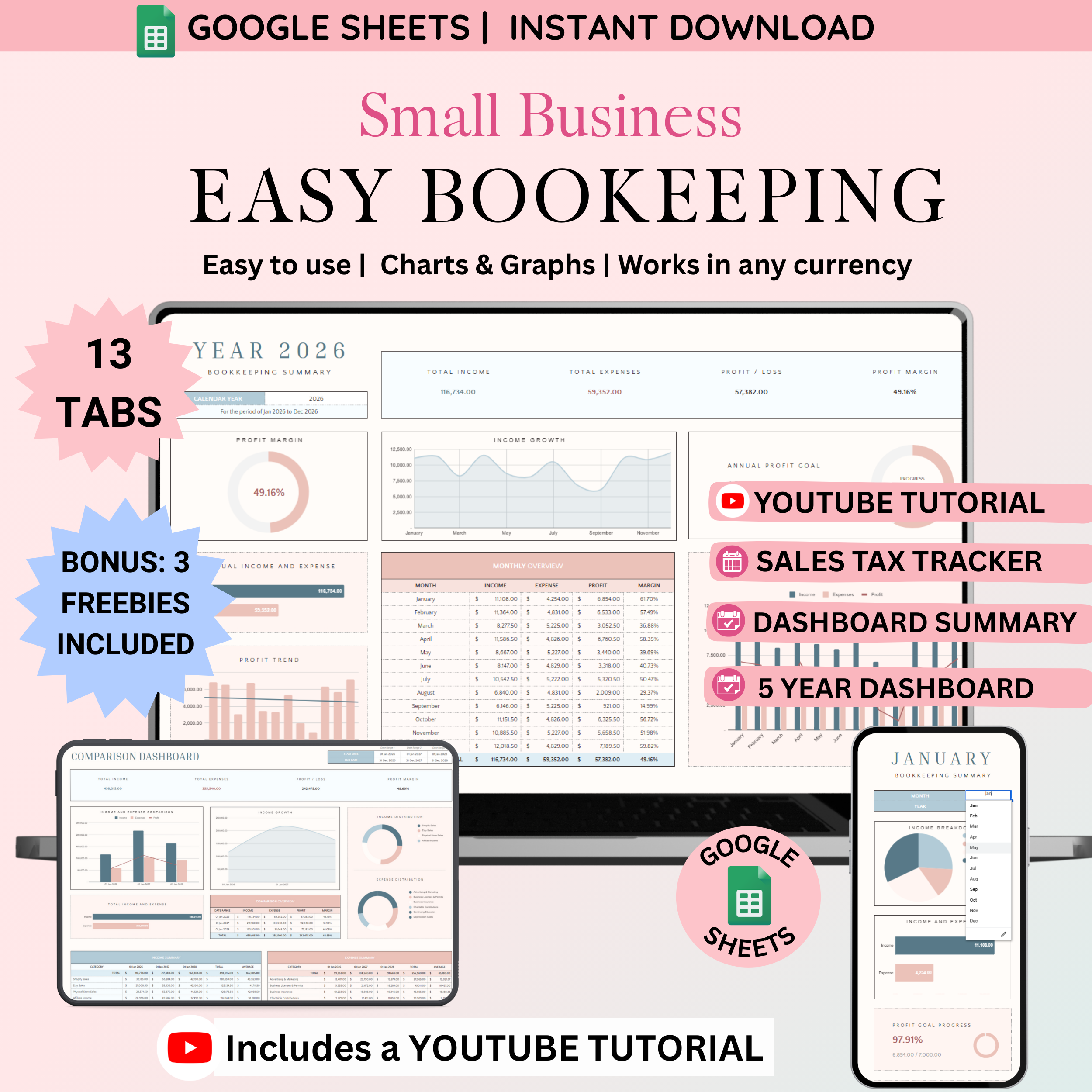 Ultimate Small Book-Keeping Tracker