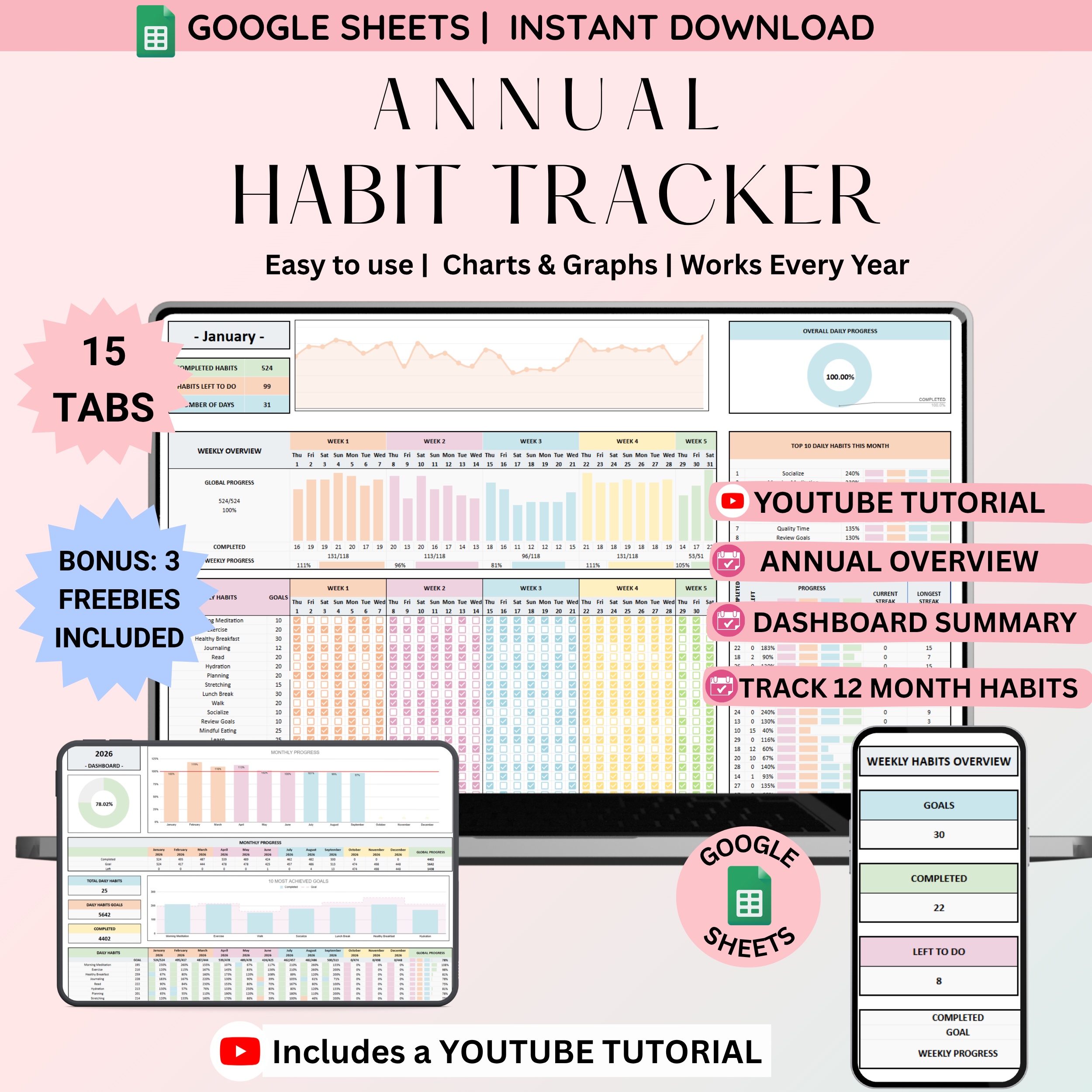 Ultimate Annual Habit Tracker