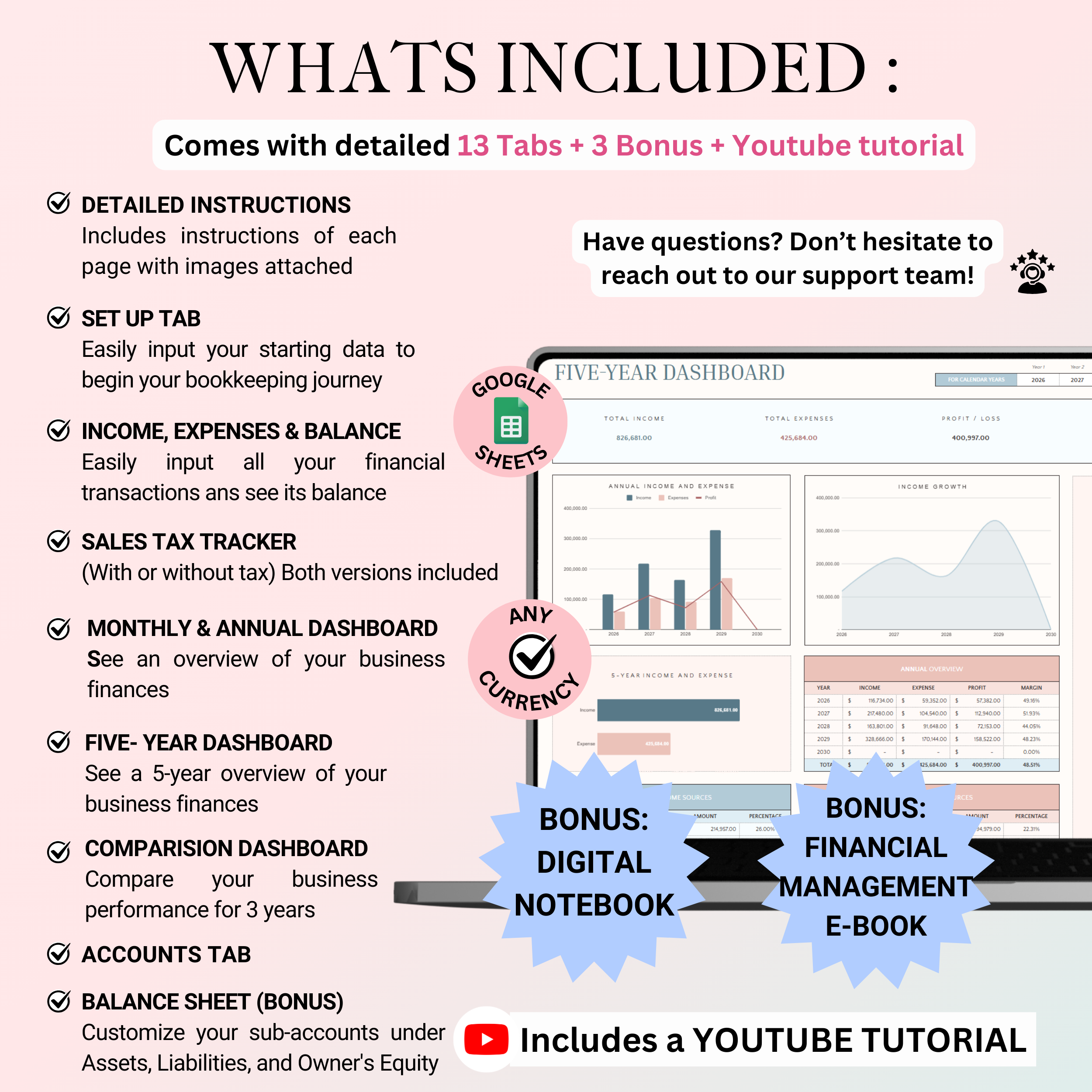 Ultimate Small Book-Keeping Tracker