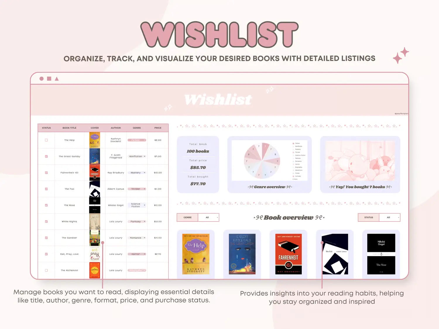 🩷 Ultimate Book Tracker