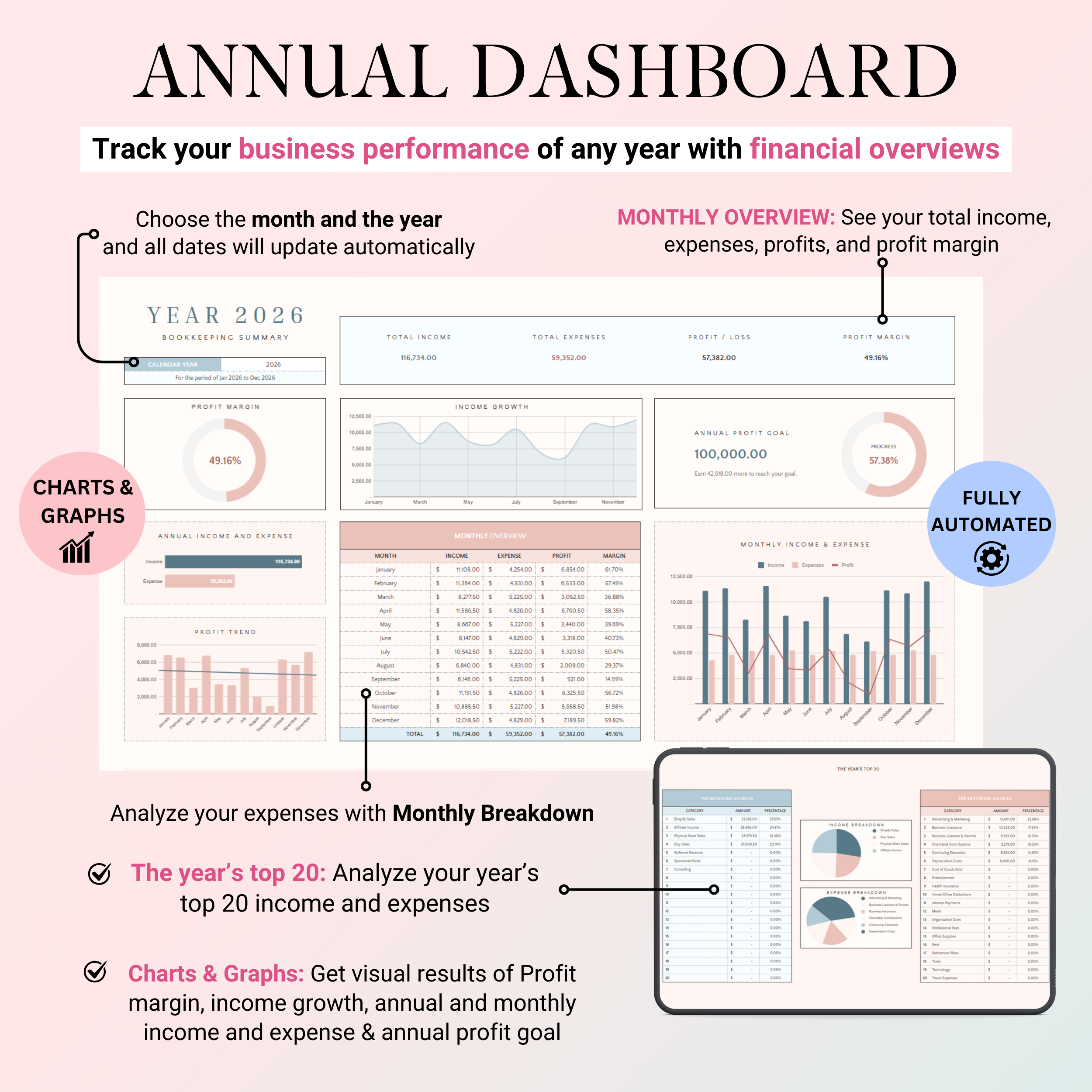 Ultimate Small Book-Keeping Tracker