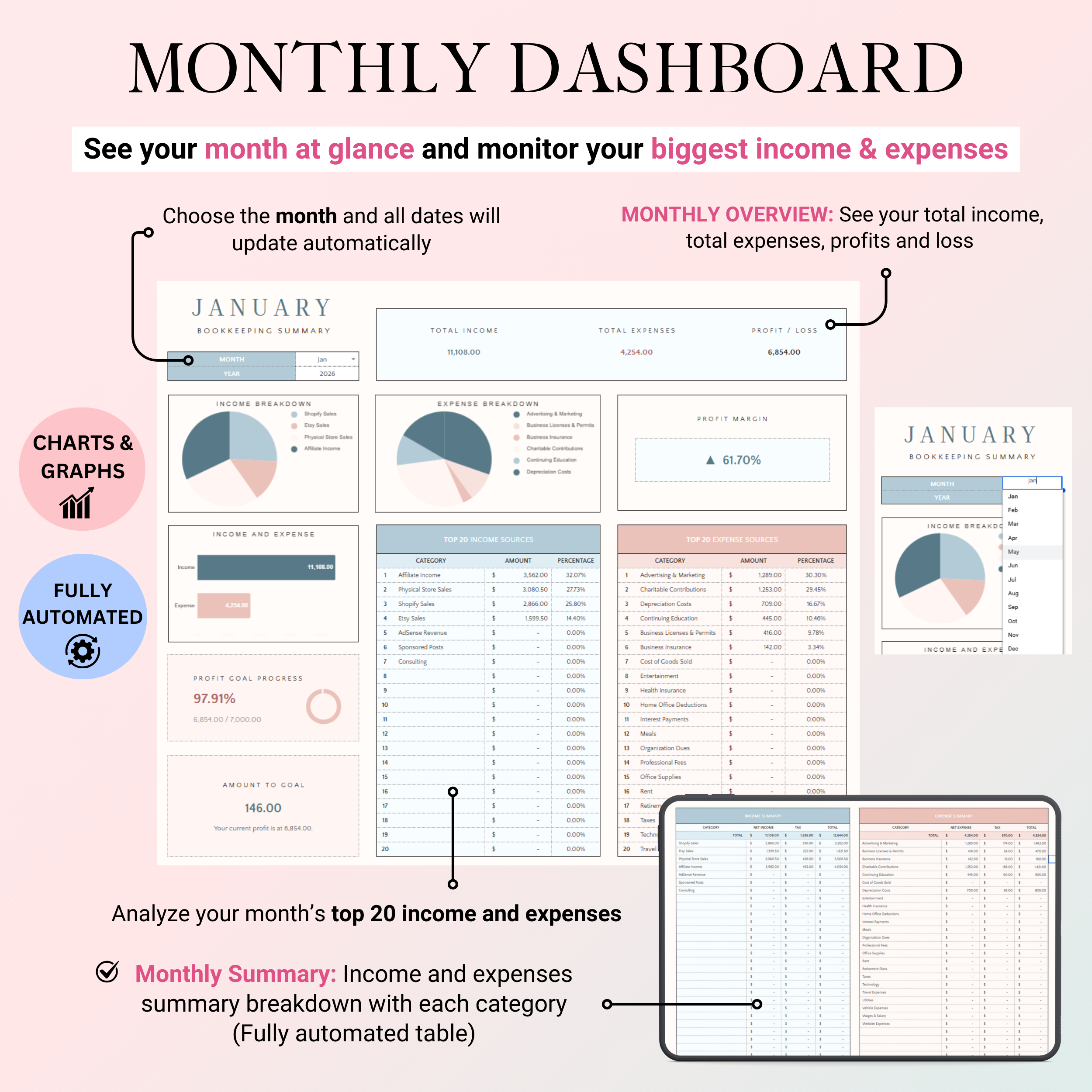 Ultimate Small Book-Keeping Tracker